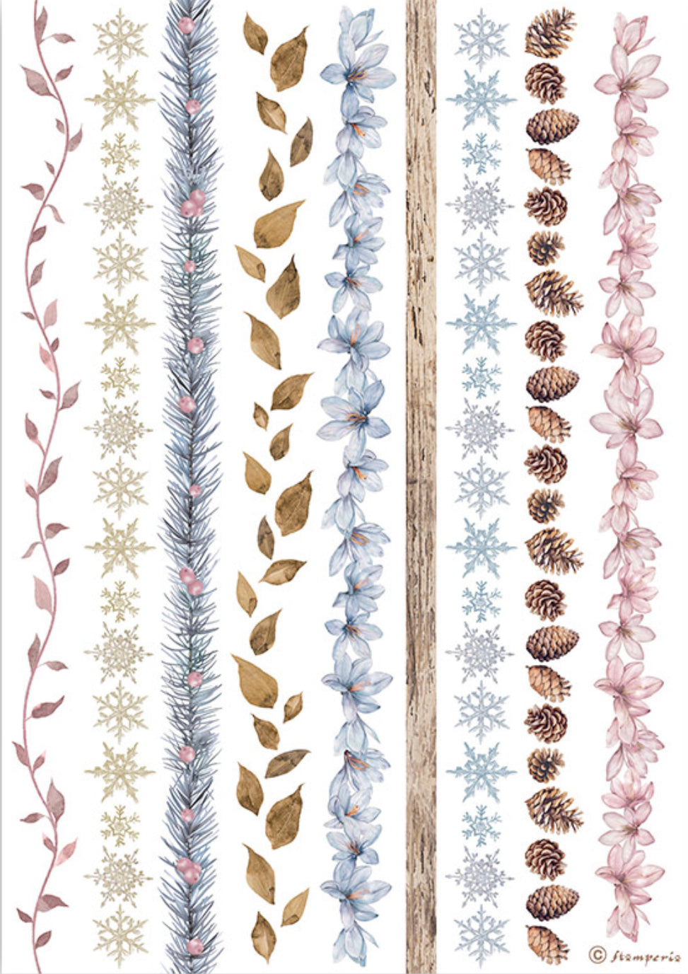 Stamperia Dewdrops Washi Pad (8 Sheets)