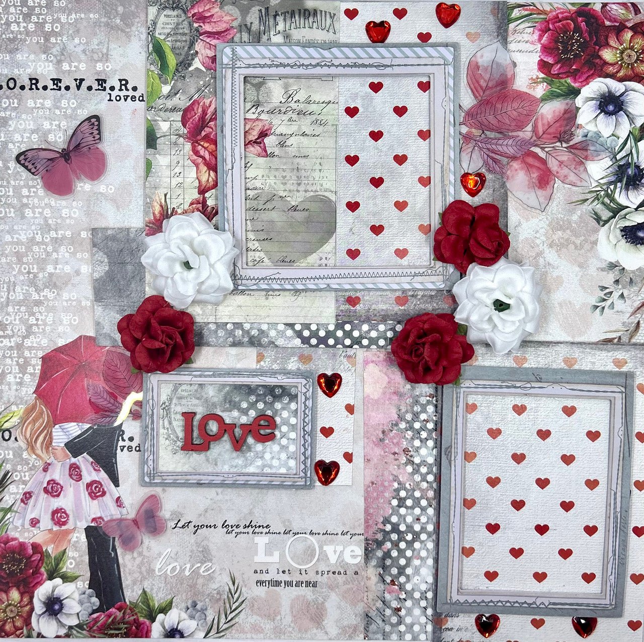 Diseño de 2 páginas Forever Loved (clase virtual 67)