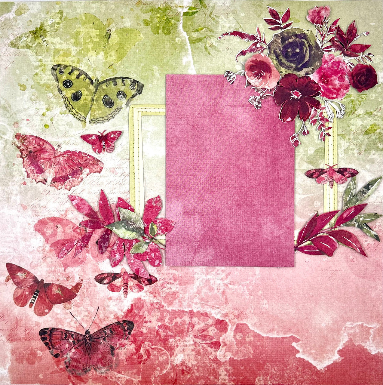 Floral Fantasy 2-Page Layout (Virtual Class 74)