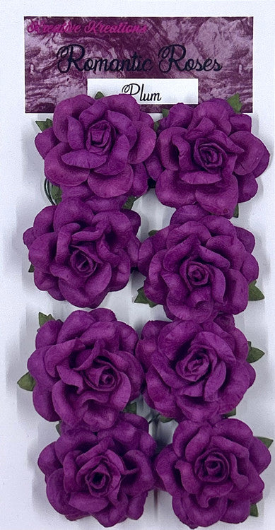 Romantic Roses - Plum