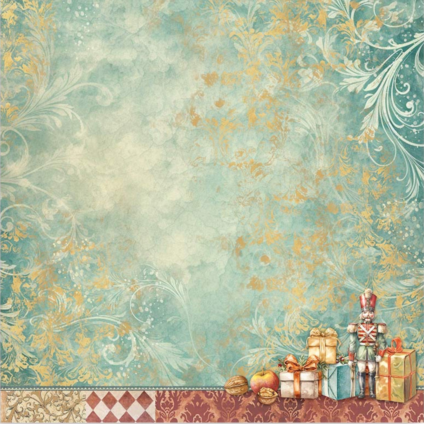 Stamperia Christmas Rose 12" x 12" Collectie Maxi Pad (22 enkelzijdig)
