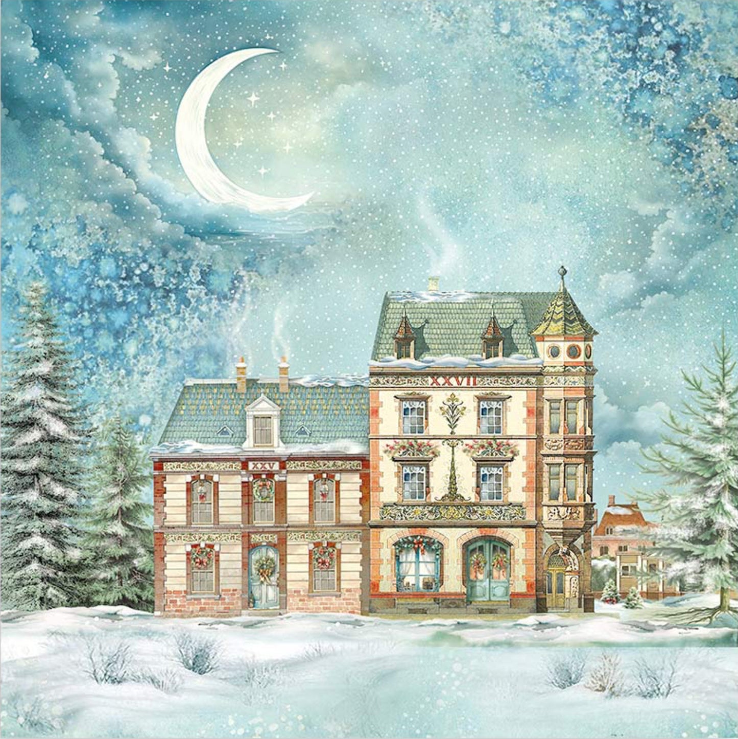 Stamperia Christmas Rose 12" x 12" Collectie Maxi Pad (22 enkelzijdig)