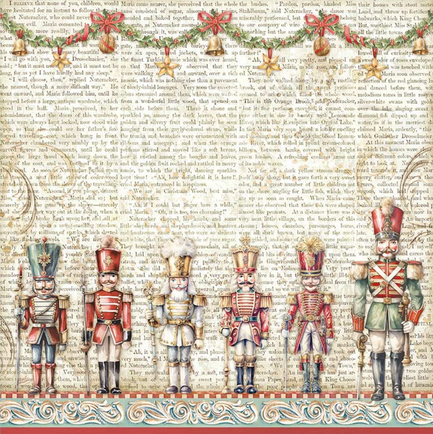 Stamperia Christmas Rose 12" x 12" Collectie Maxi Pad (22 enkelzijdig)