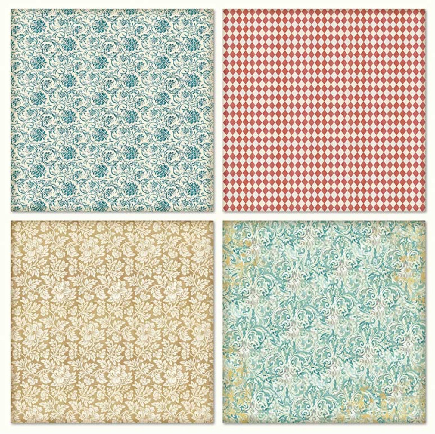 Stamperia Christmas Rose 12" x 12" Collectie Maxi Pad (22 enkelzijdig)