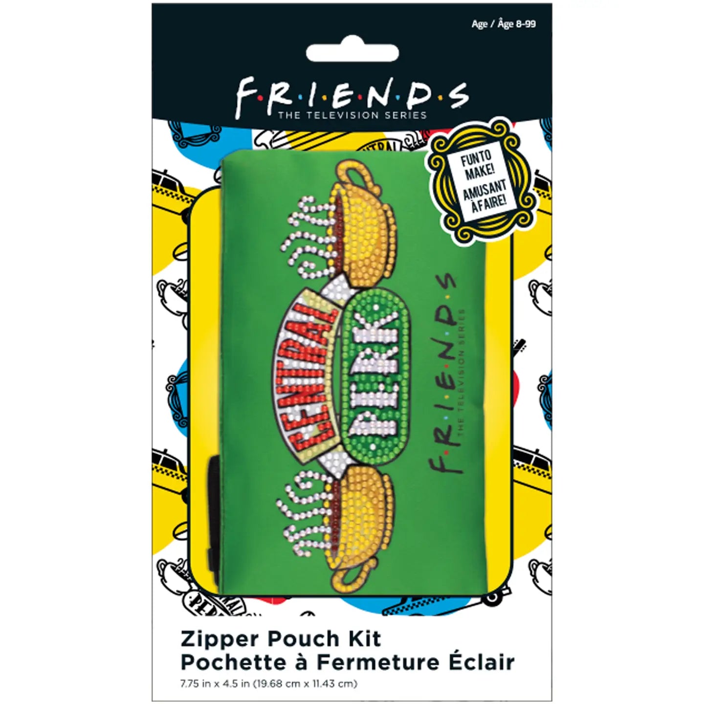 Camelot Dots Friends Central Perk Zipper Pouch