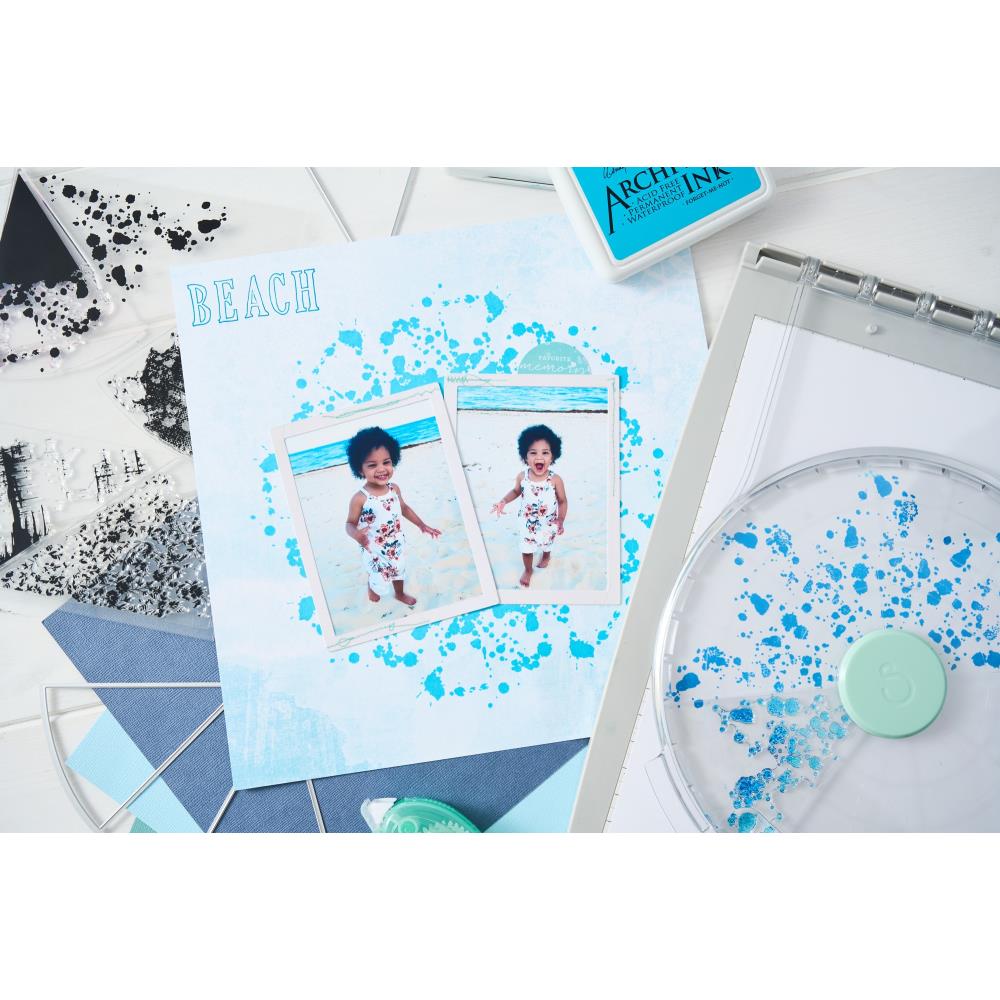 Sizzix Framelit Die Set w/Stamps - Build-A-Burst Painterly by 49 & Market