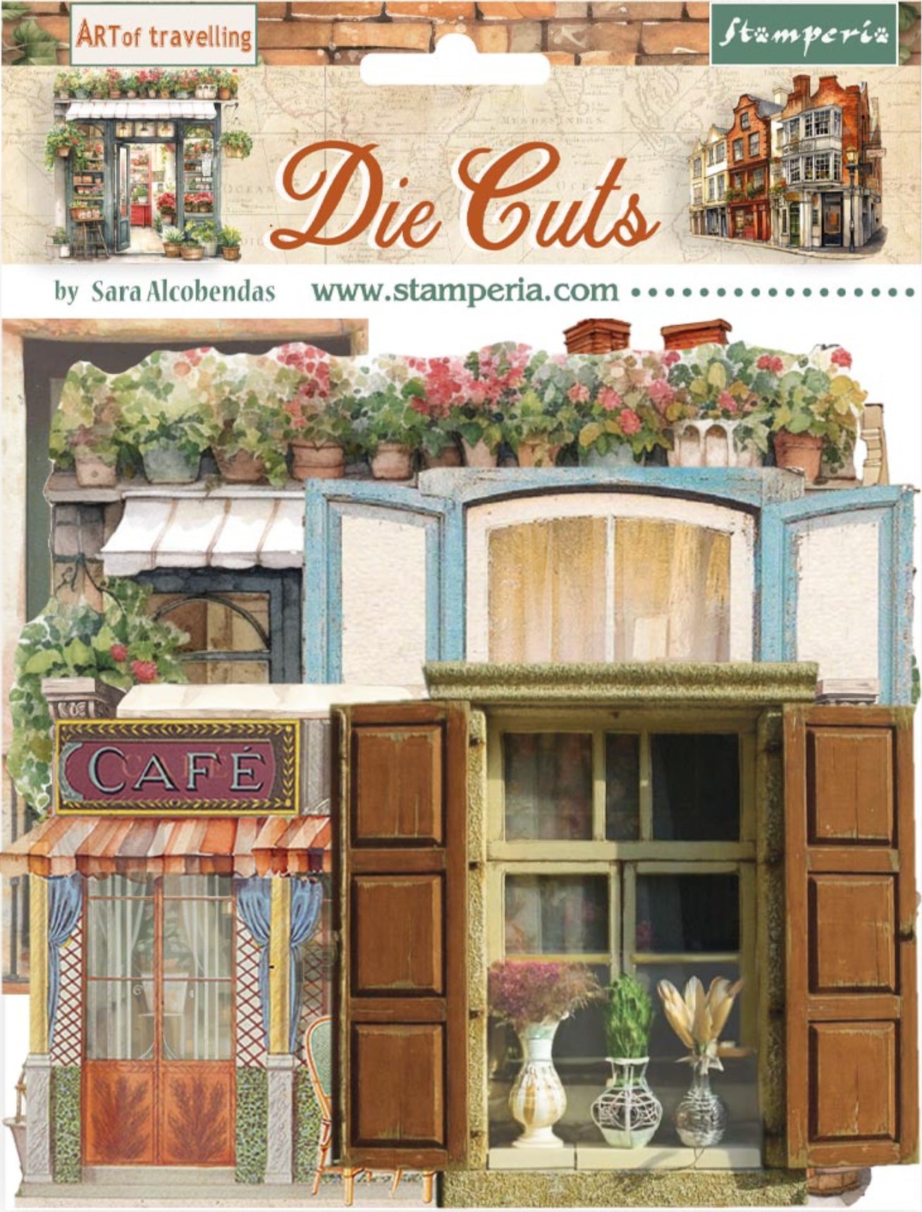 Stamperia Art of Travelling Die Cuts