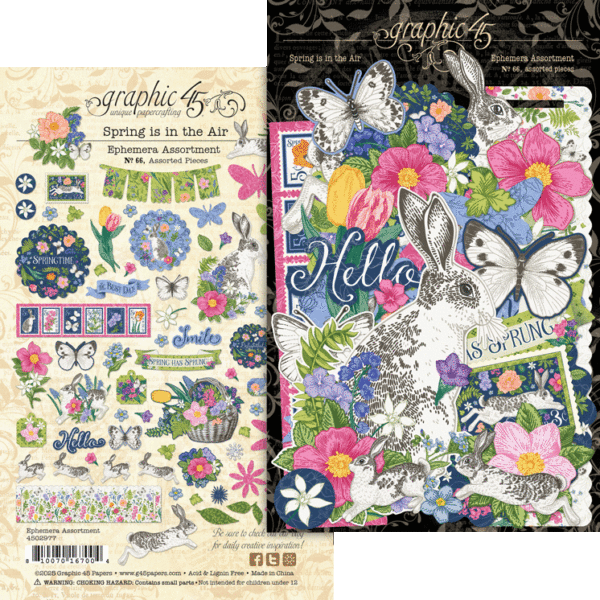 Graphic 45 Spring is in the Air Ephemera Assortment
