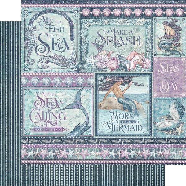 Grafisch 45 Make a Splash 12 x 12 collectiepakket met stickers