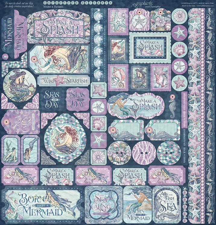 Grafisch 45 Make a Splash 12 x 12 collectiepakket met stickers