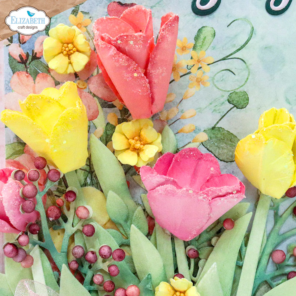 Elizabeth Craft Designs Tulip Metal Die Set