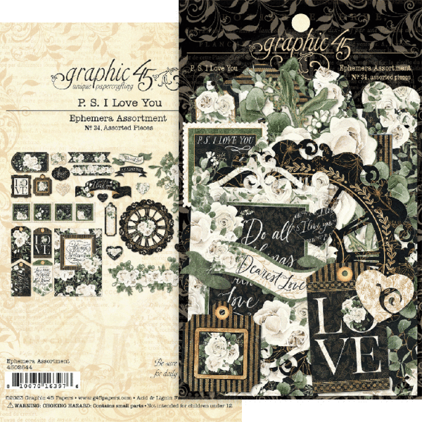 Grafisch 45 PS I Love You Ephemera-assortiment