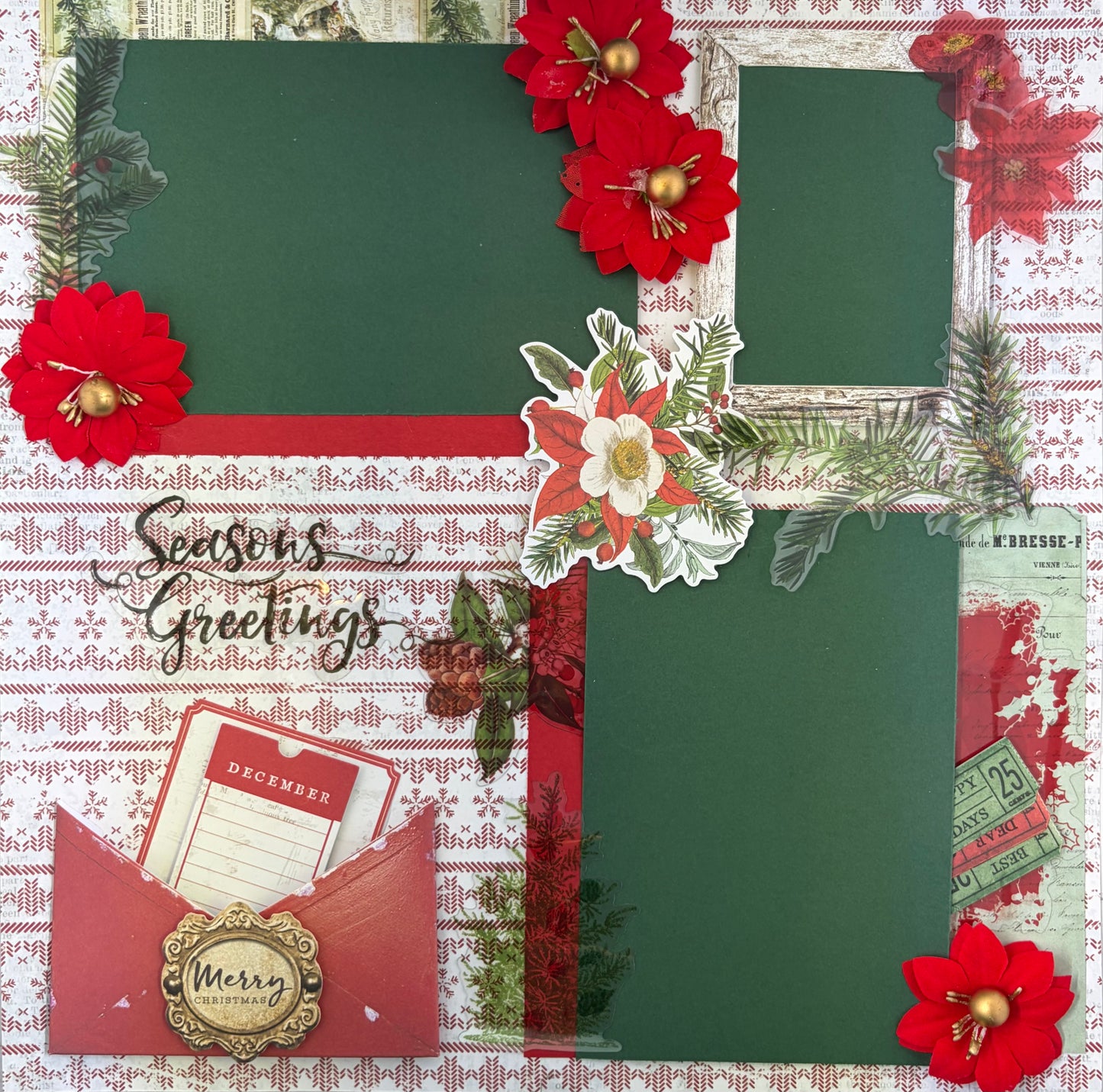 Poinsettia Dream 2-Page Layout (Virtual Class 128)
