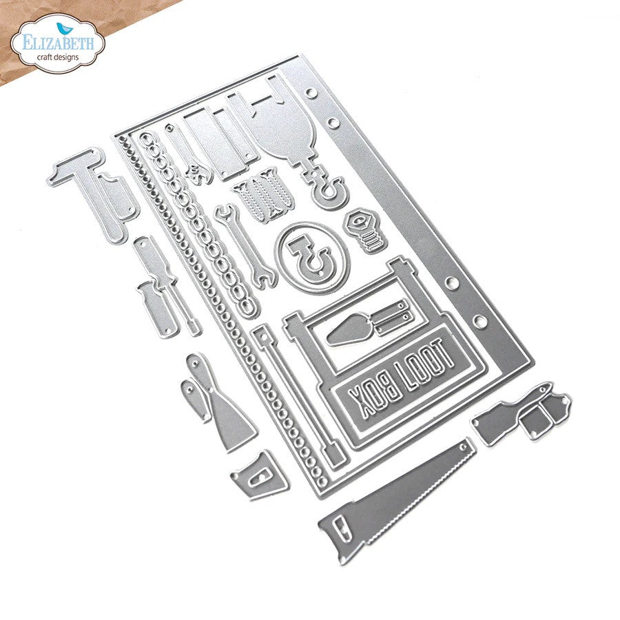 Elizabeth Craft Designs 2029 Sidekick Essentials 27 troqueles para caja de herramientas