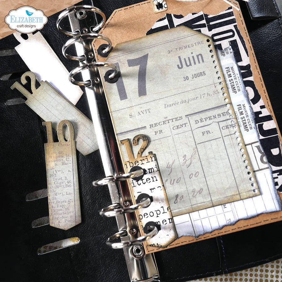 Elizabeth Craft Designs 2032 Planner Essentials Nummer Versterkers Sterft