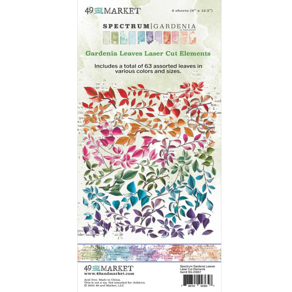 49 and Market Spectrum Gardenia Leaves Laser Cut Elements