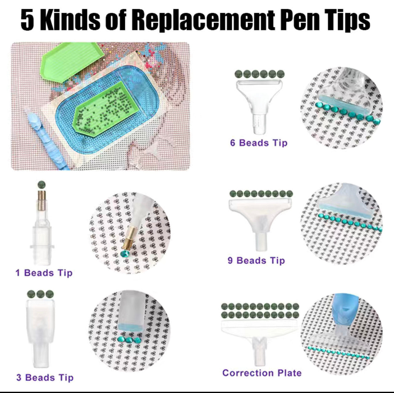 Multiherramienta para pintar diamantes verde
