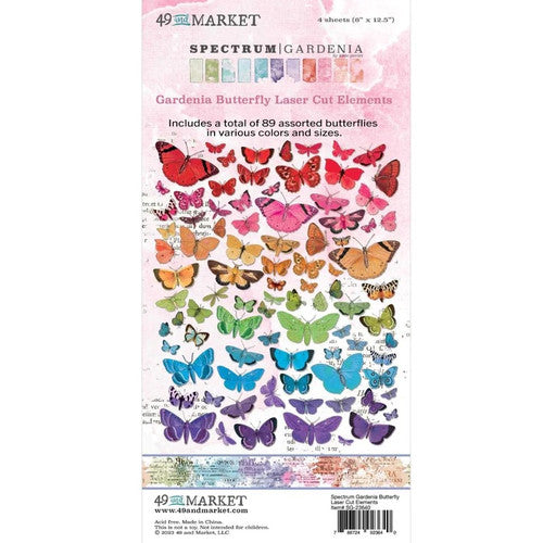 49 and Market Spectrum Gardenia Butterfly Laser Cut Elements