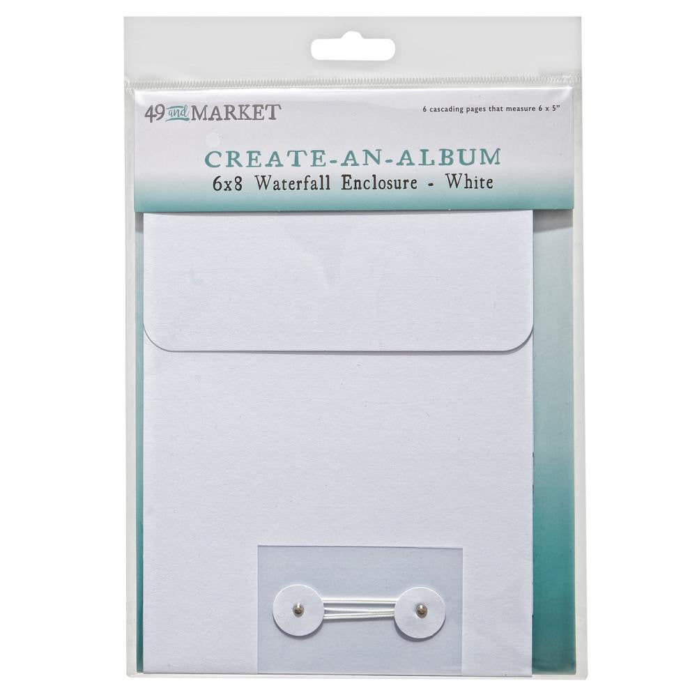 49 and Market Create An Album White 6 x 8 Waterfall Enclosure