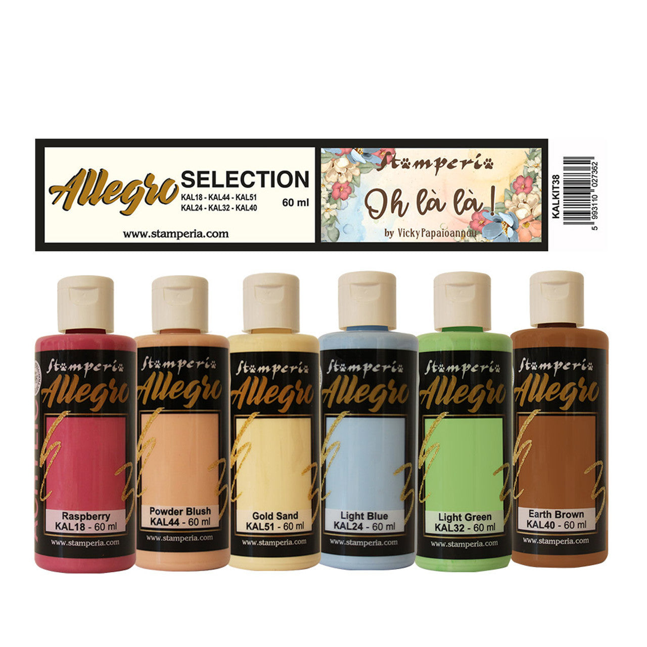 Stamperia Oh La La Allegro Juego de pinturas