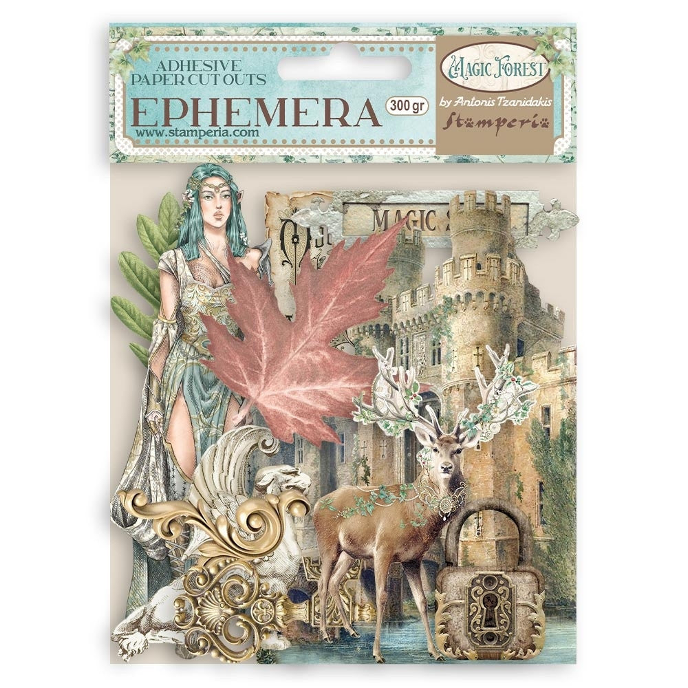 Ephemera - Elements - Adhesive Paper Cut Outs - Oh La La - Stamperia