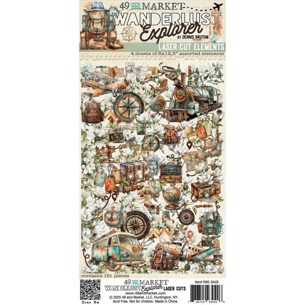 49 & Market Wanderlust Explorer Laser Cut Elements