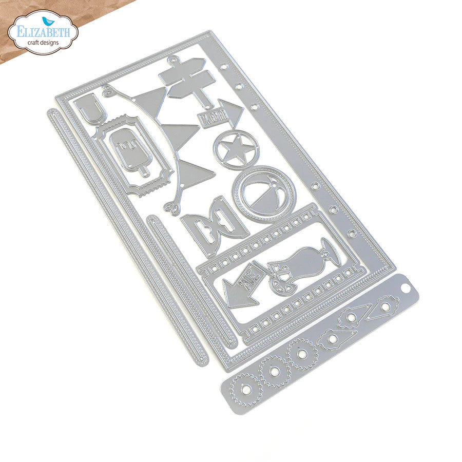 Elizabeth Craft Designs Juego de troqueles de metal Summer State of Mind