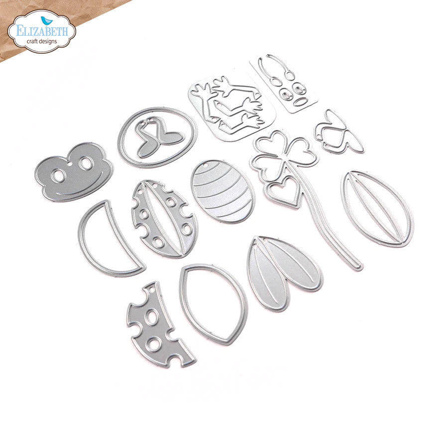 Elizabeth Craft Designs Juego de troqueles de metal con diseño de mariquita
