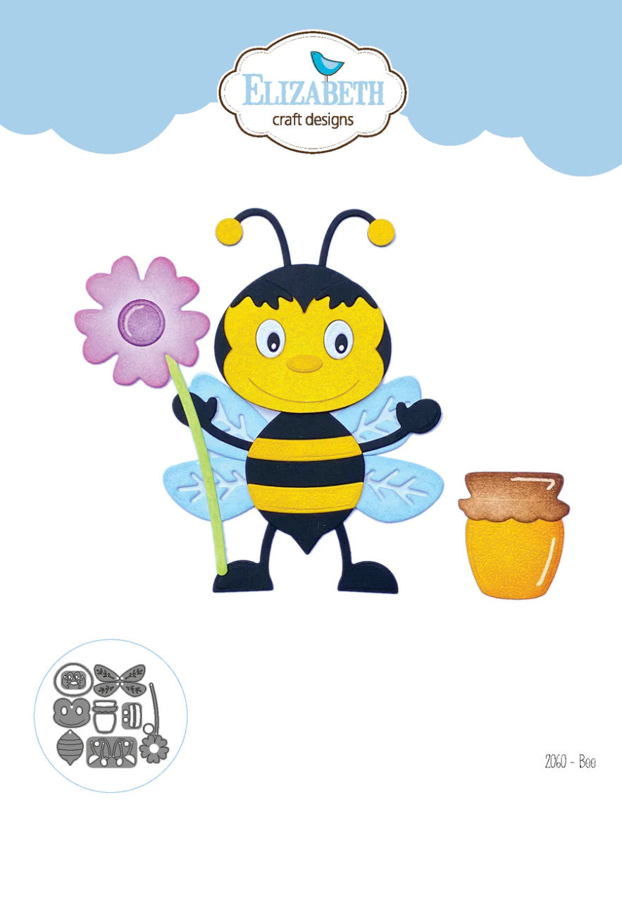 Elizabeth Craft Designs Juego de troqueles de metal de abeja