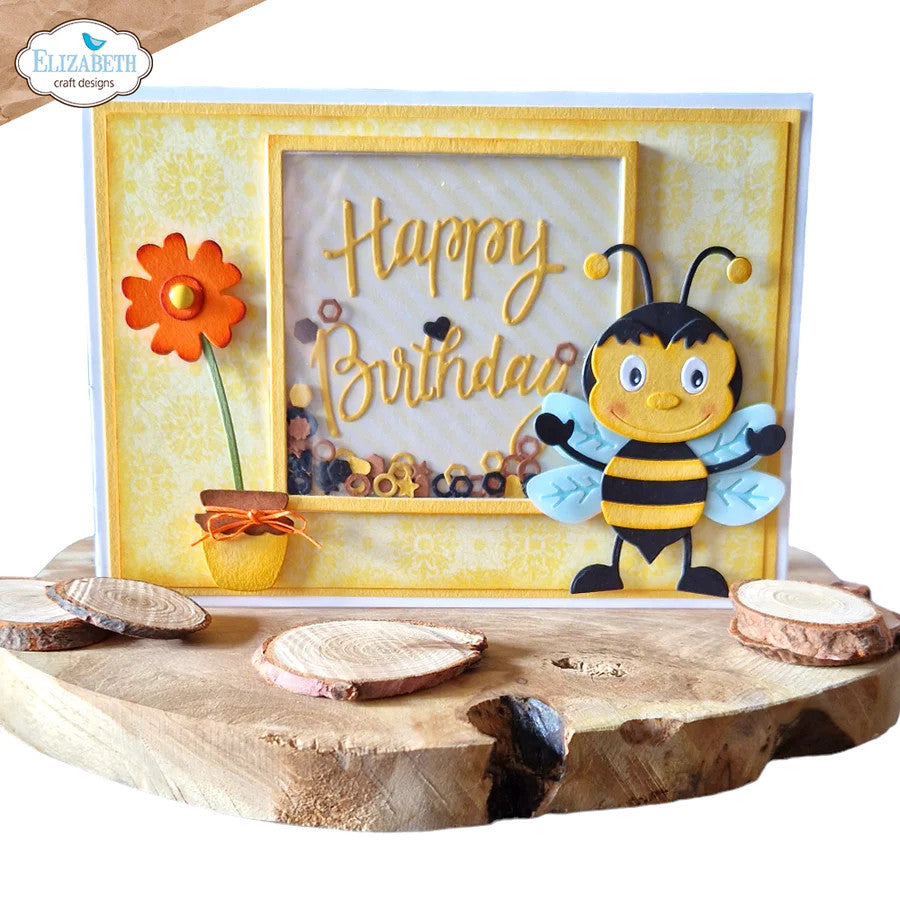 Elizabeth Craft Designs Juego de troqueles de metal de abeja