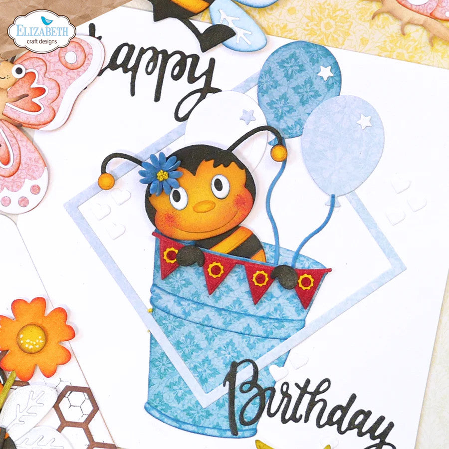 Elizabeth Craft Designs Juego de troqueles de metal de abeja