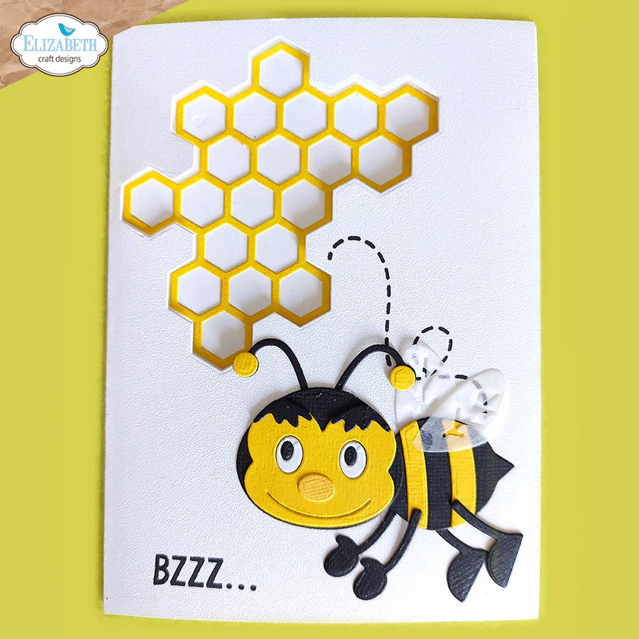 Elizabeth Craft Designs Juego de troqueles de metal de abeja