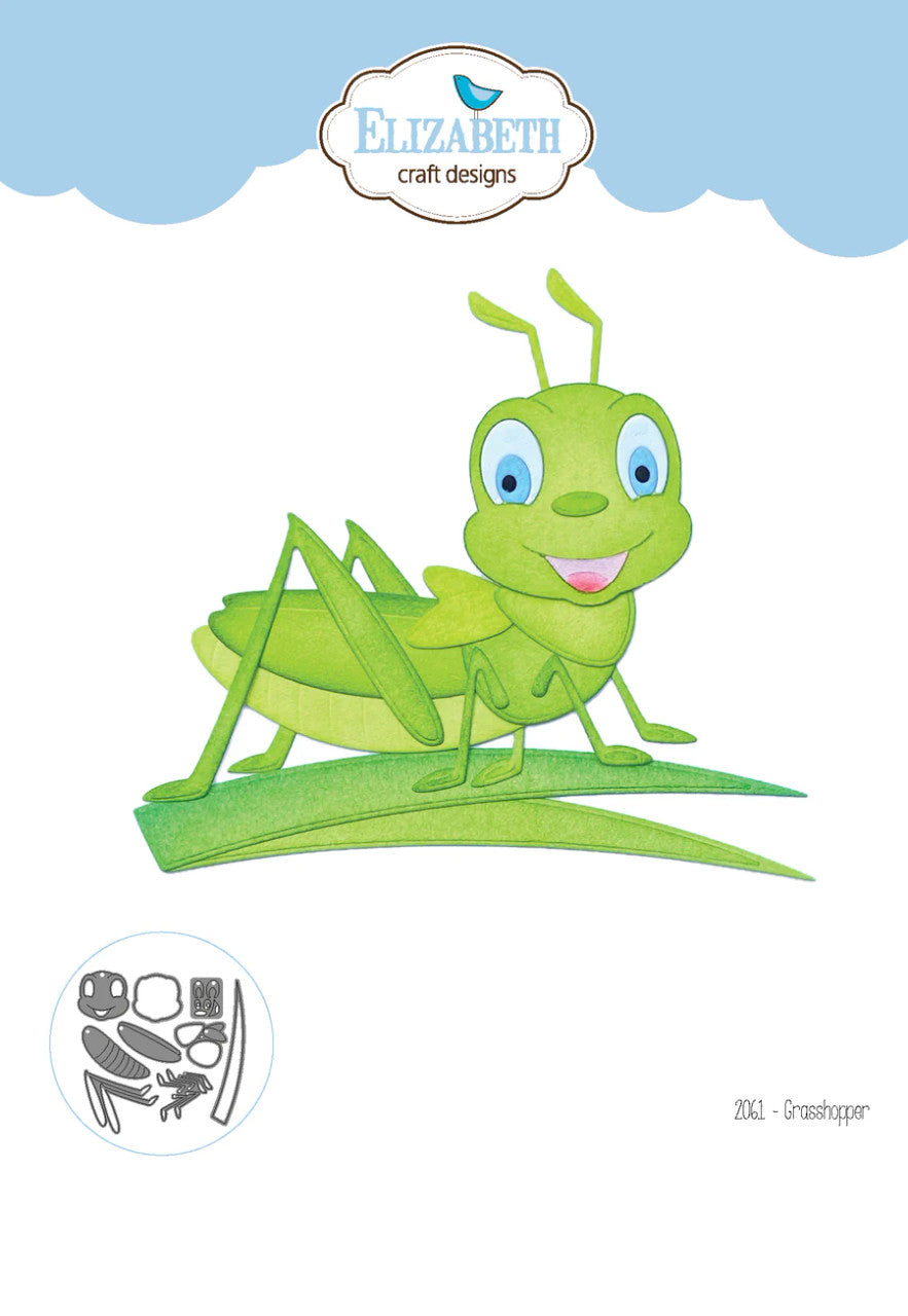 Elizabeth Craft Designs Juego de troqueles de metal con saltamontes