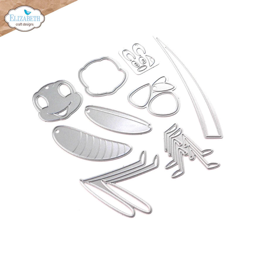 Elizabeth Craft Designs Juego de troqueles de metal con saltamontes