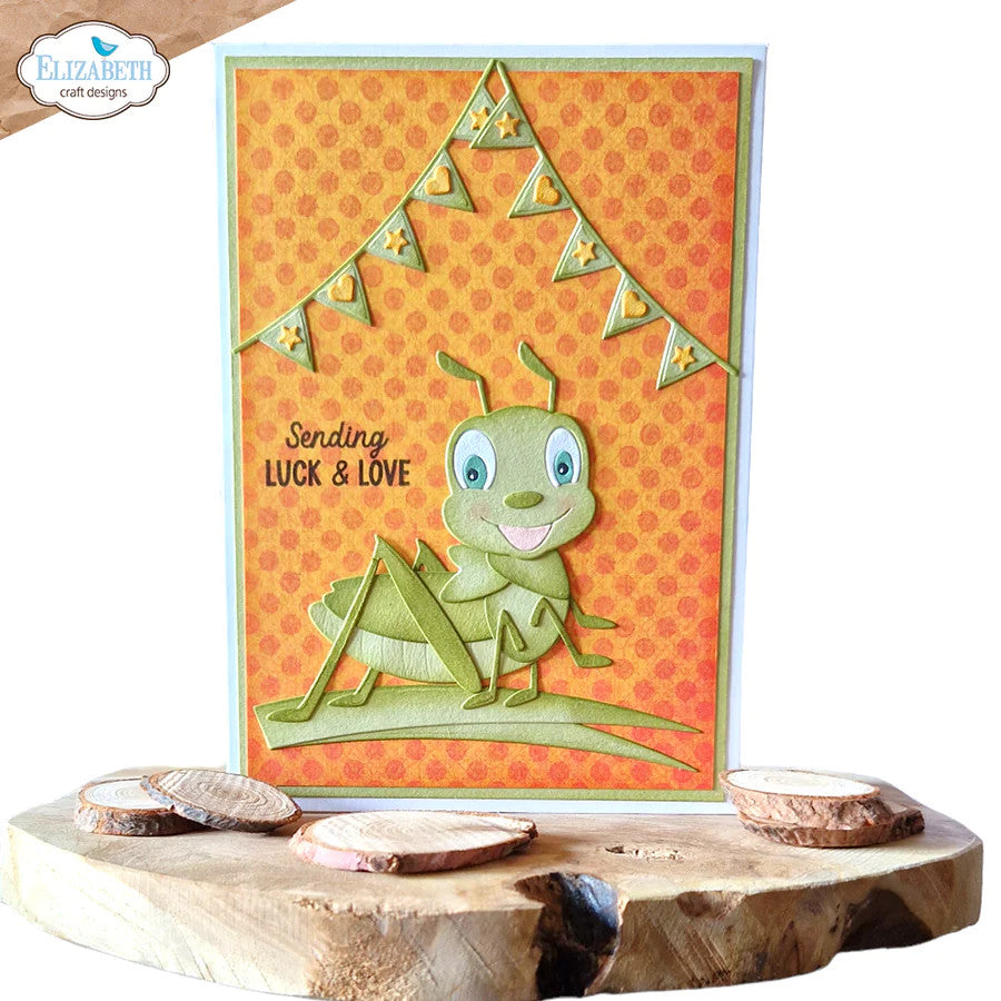 Elizabeth Craft Designs Juego de troqueles de metal con saltamontes