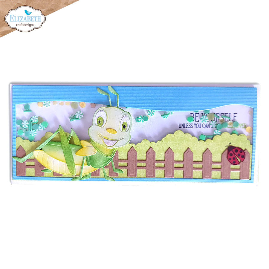 Elizabeth Craft Designs Juego de troqueles de metal con saltamontes
