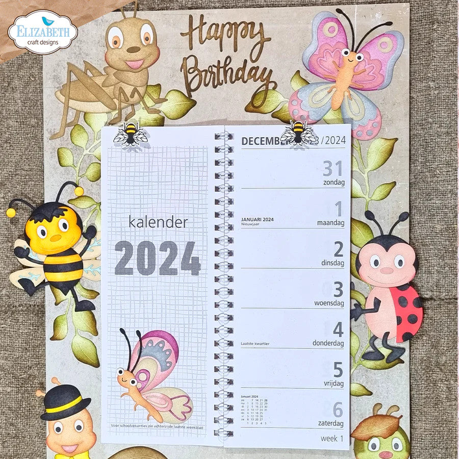Elizabeth Craft Designs Juego de troqueles de metal con mariposas