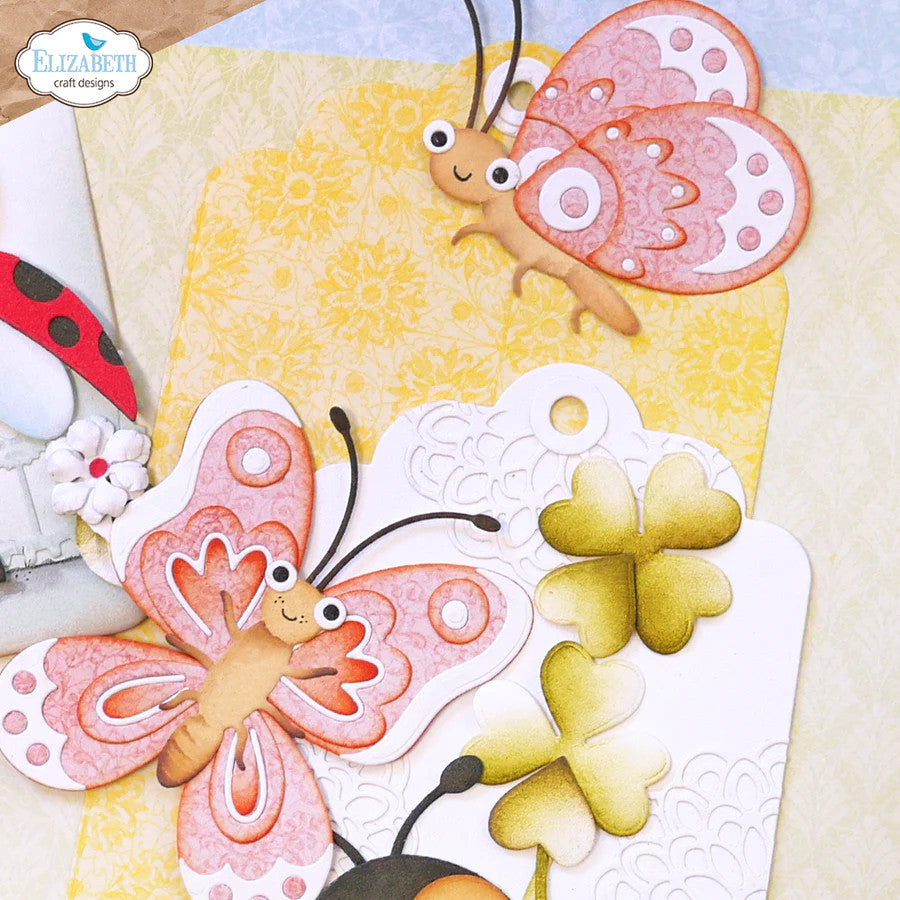 Elizabeth Craft Designs Juego de troqueles de metal con mariposas