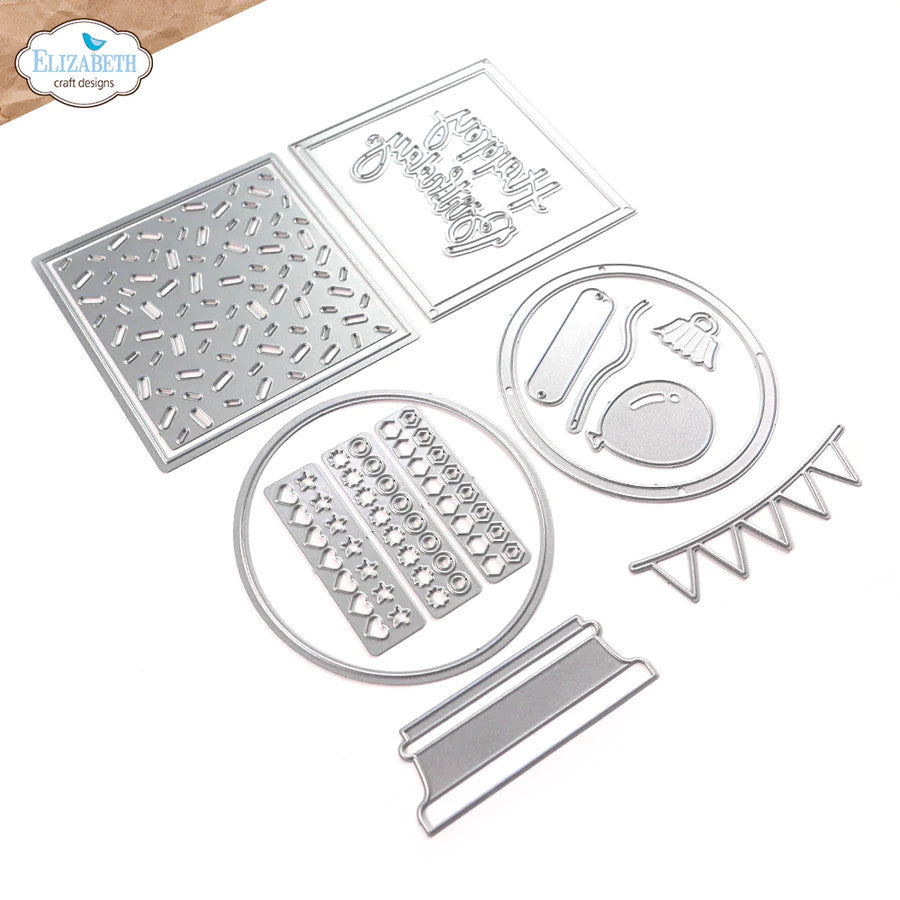 Elizabeth Craft Designs Juego de troqueles de metal Shakers