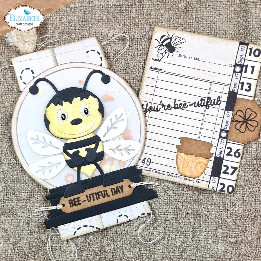 Elizabeth Craft Designs Bugs and Kisses stempelset