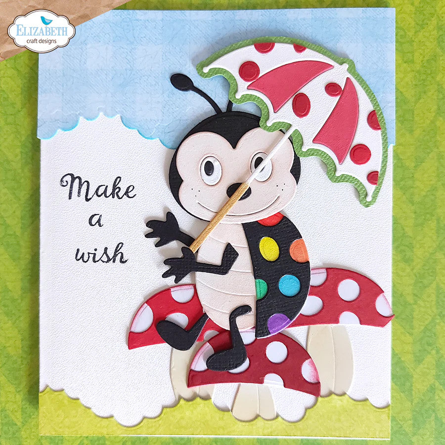 Elizabeth Craft Designs Bugs and Kisses Stamp Set