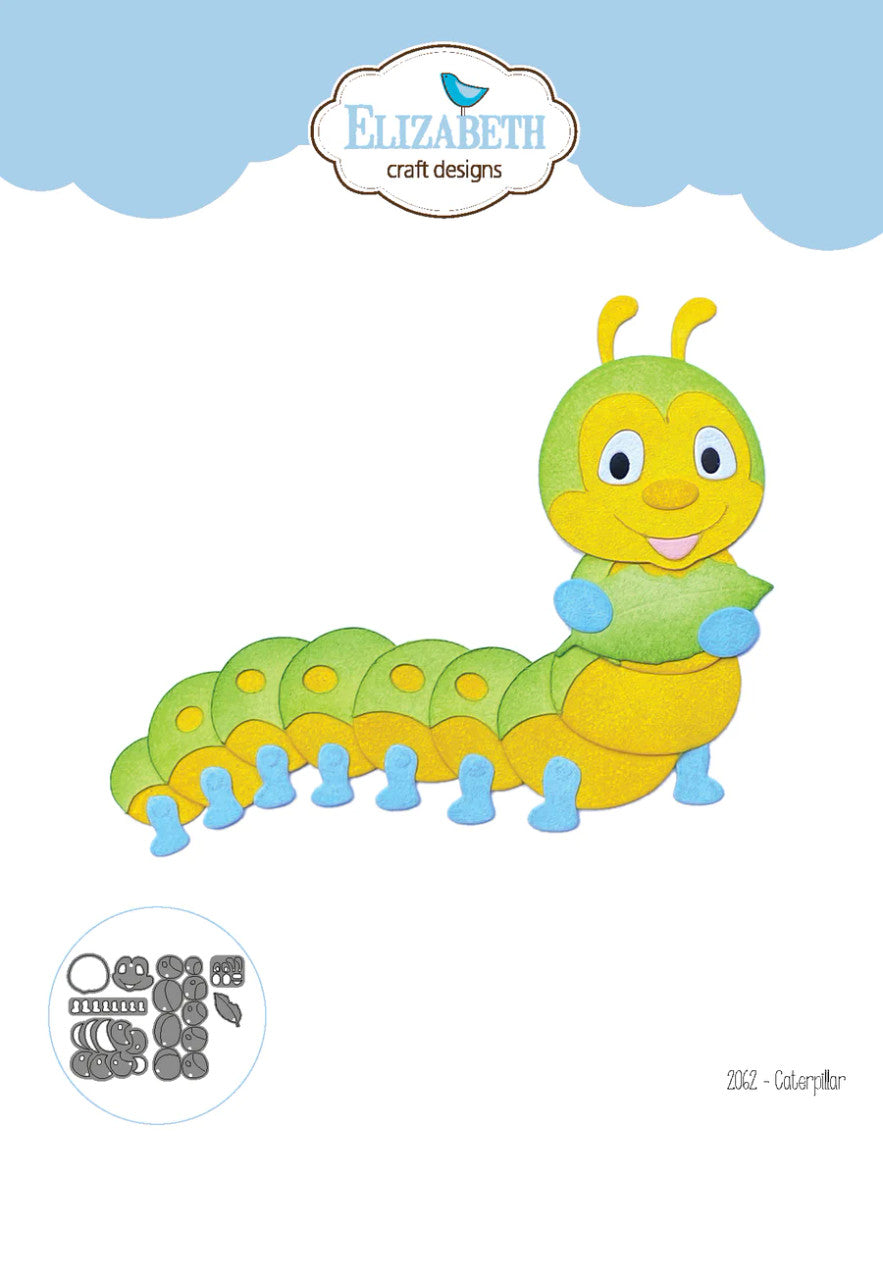Elizabeth Craft Designs Juego de troqueles de metal Caterpillar