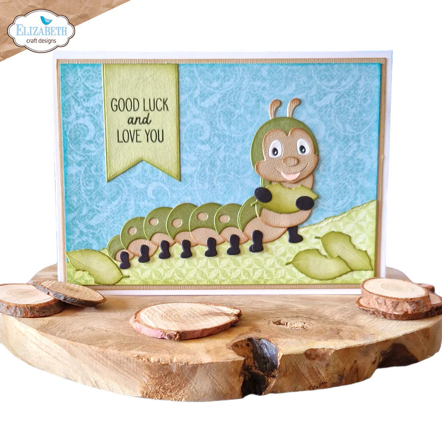 Elizabeth Craft Designs Juego de troqueles de metal Caterpillar