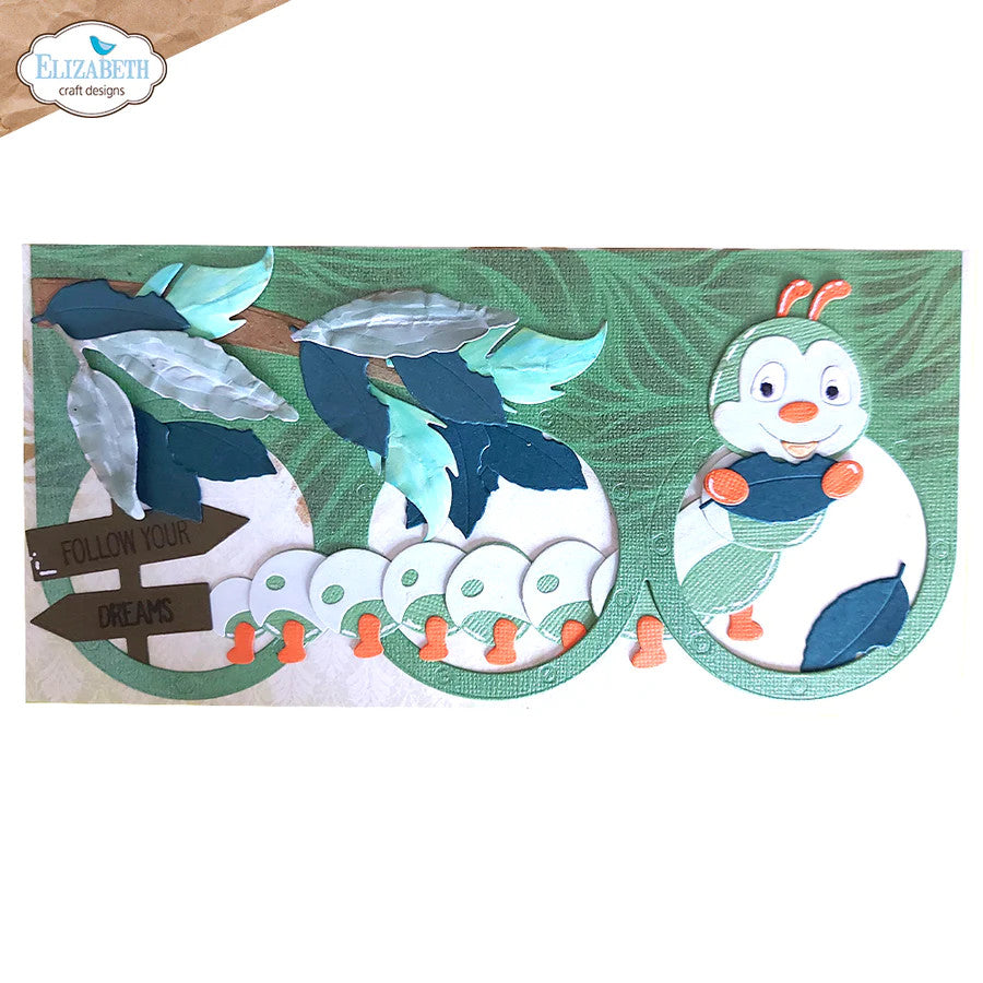 Elizabeth Craft Designs Juego de troqueles de metal Caterpillar
