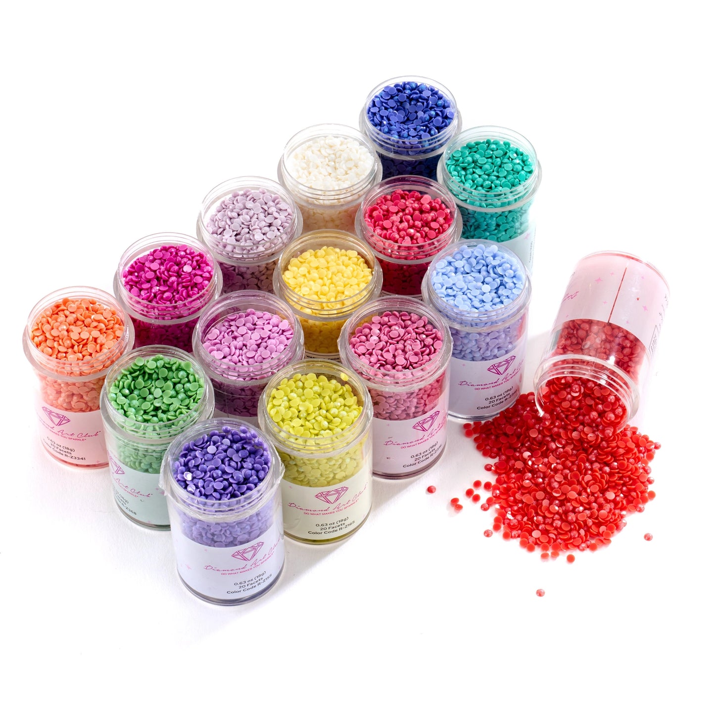 Diamond Art Club Bling Diamonds - Fairy Dust® Muted Rainbow Round (Set of 15)