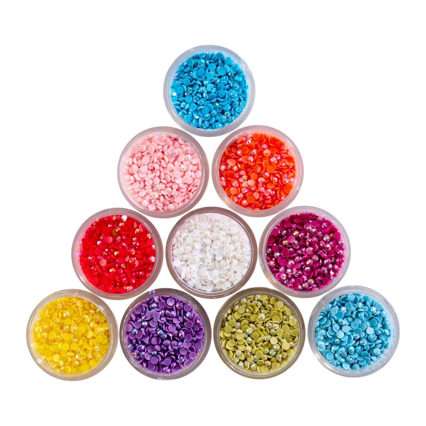 Diamond Art Club Bling Diamonds - Aurora Borealis Rainbow Round (Set of 10)