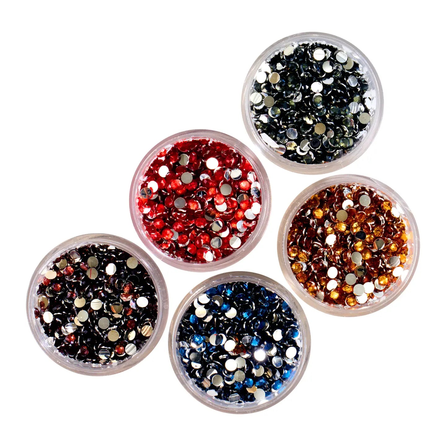 Diamond Art Club Bling Diamonds - Iridescent Jewel Tones Round (Set of 5)