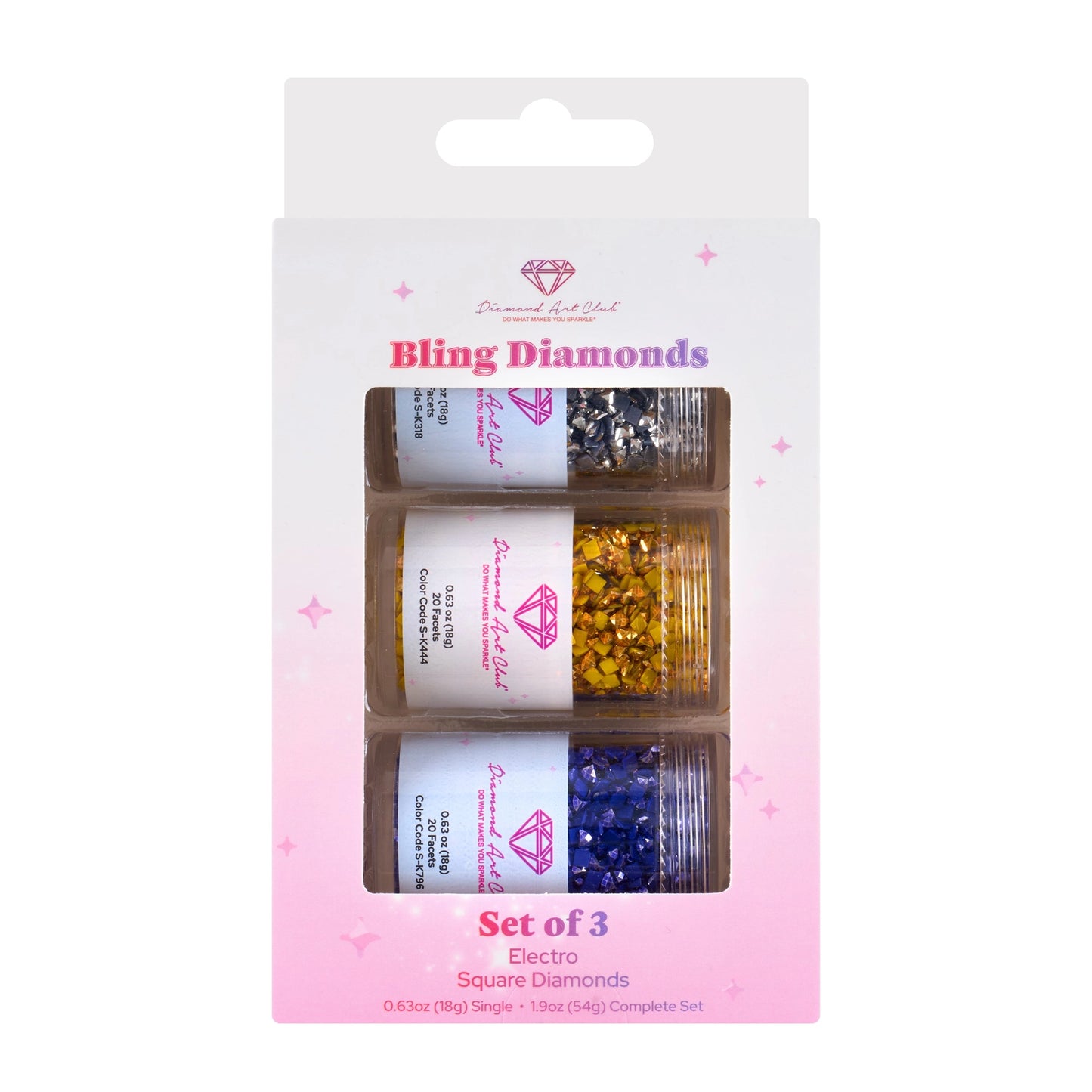 Diamond Art Club Bling Diamonds - Electro Diamond® Round (Set of 3)