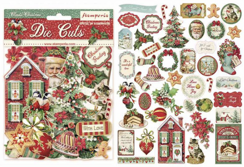 Stamperia Christmas Greetings Die Cuts