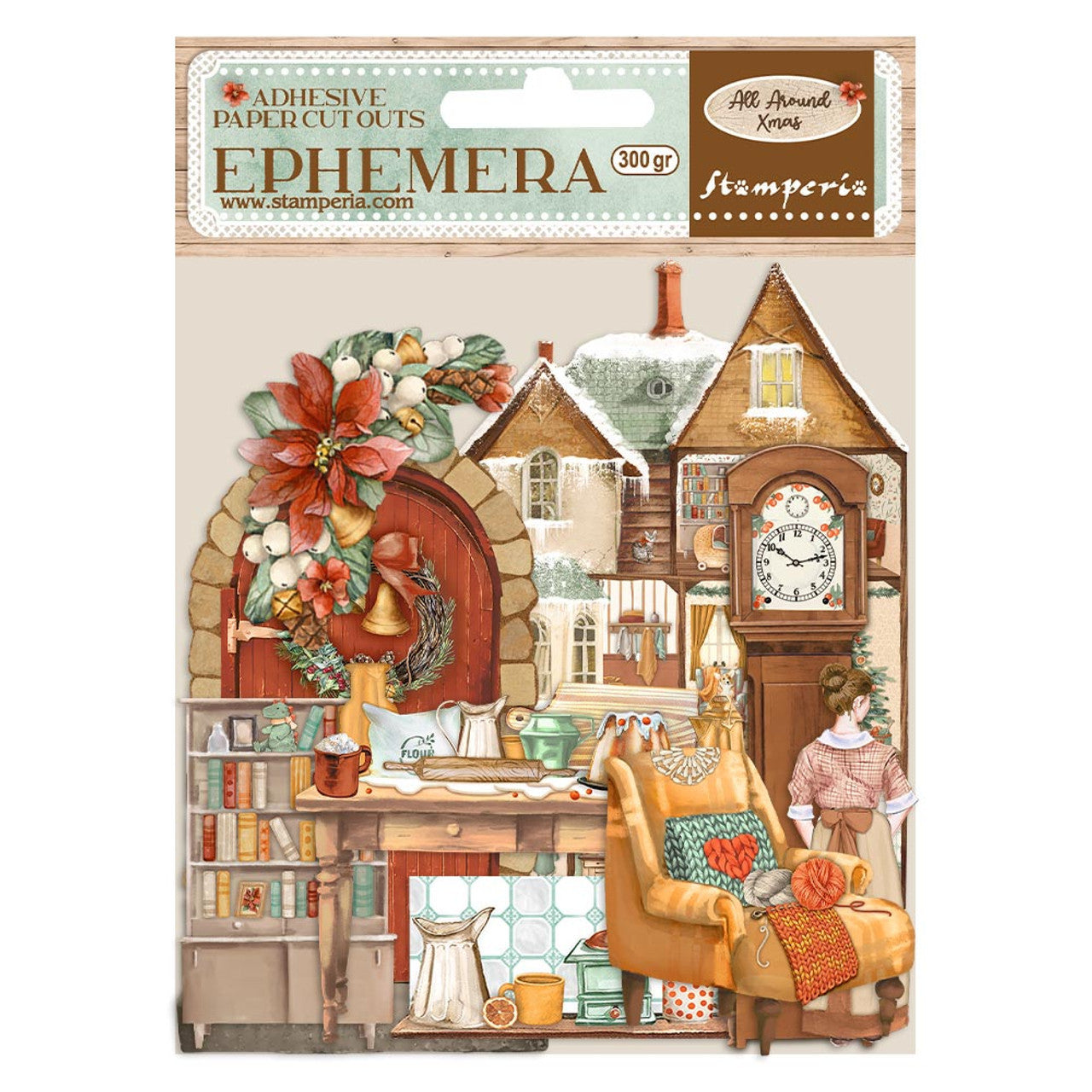 Ephemera - Elements - Adhesive Paper Cut Outs - Oh La La - Stamperia